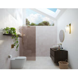 Ursa 30 in. x 78 in. Fully Frameless Bronze Tinted Single Fixed Shower Panel