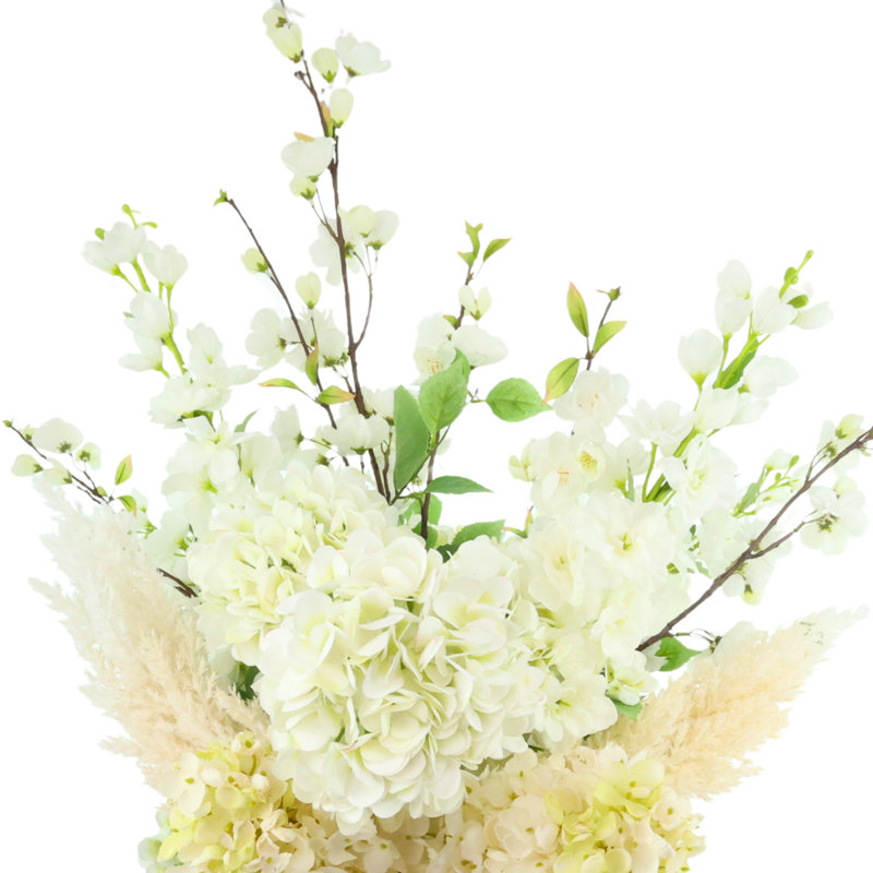 Cherry Blossom, Delphinium and Hydrangea Arrangement