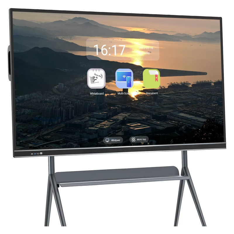 Tableau blanc intelligent 4K JYXCN à écran tactile 4K 86K à écran tactile et calendrier numérique multi-touch pour la salle de classe et l'utilisation professionnelle (support mural inclus)