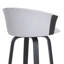 Tabouret de bar rembourré avec accoudoirs et repose-pieds Boeschen-144433005-144432993