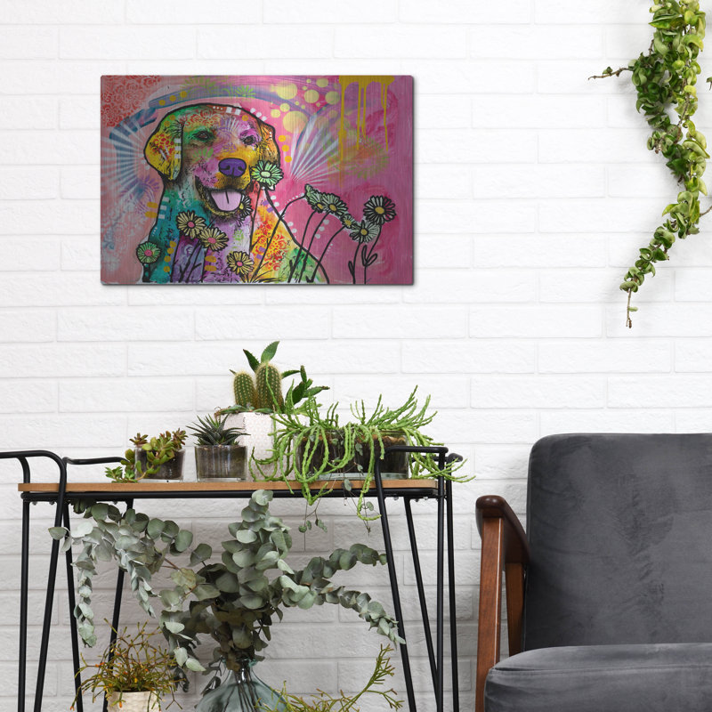  «Daisy Daisy» par Dean Russo, art mural en métal, 16 po x 12 po, H 12 po x l 16 po