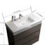 Meuble-lavabo de 36 po gris - moderne et pratique. Grand rangement, finition élégante. Doux et silencieux. Lavabo blanc. Conception pré-assemblée. Max ergonomique-1792946623-1792946624-1792946626