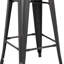 Tabourets de bar en métal sans dossier, légers, industriels, contemporains, rustiques, rétro, côtiers, rétro et sans pieds (ensemble de 2) (siège de 30 po)-595956509-595956510