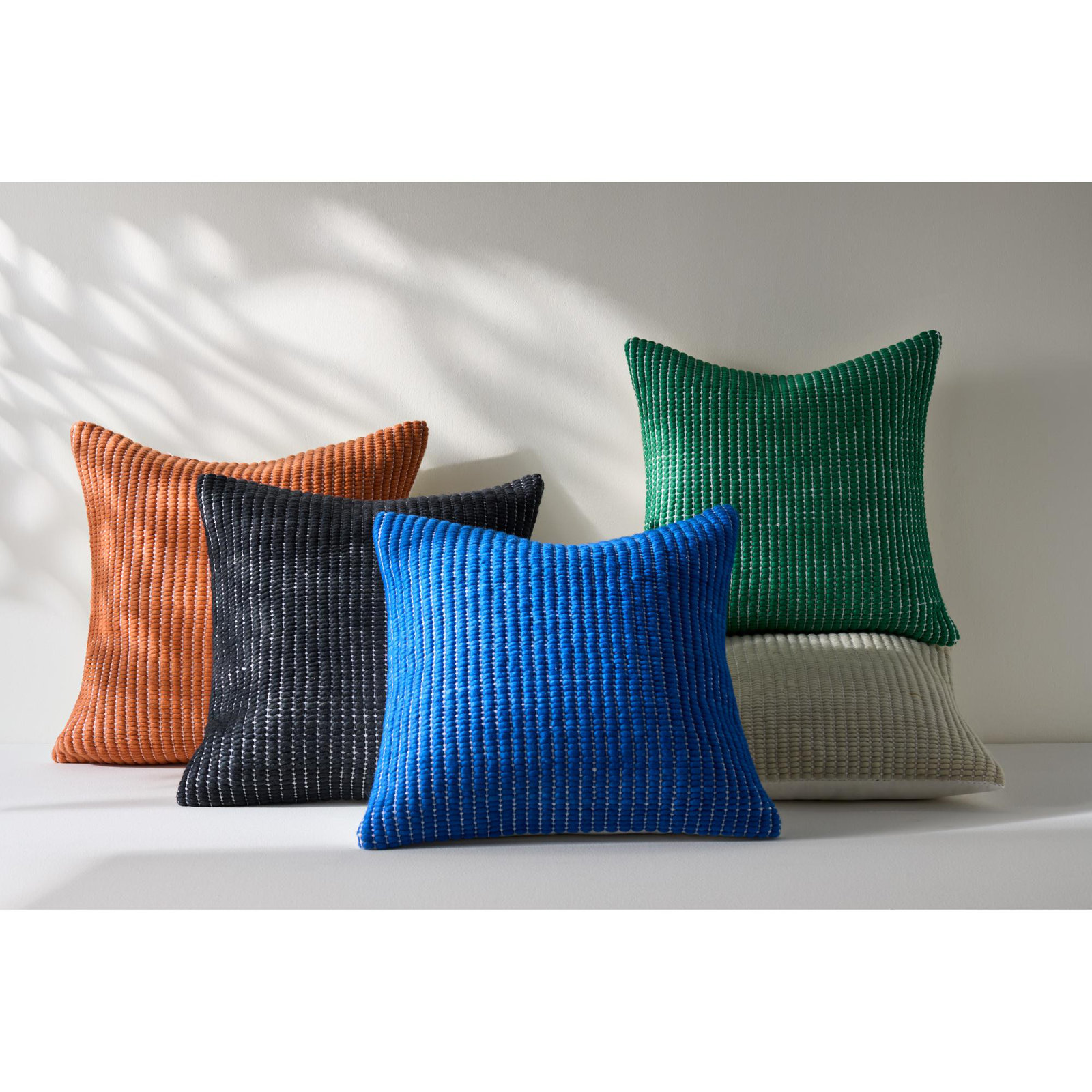 Waverly Wool Throw Pillow, Black, Pillow Cover Only - No Insert, 20" x 20"