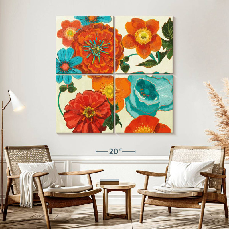 Harnek Spring Collage Vignette, H 57 po x l 57 po