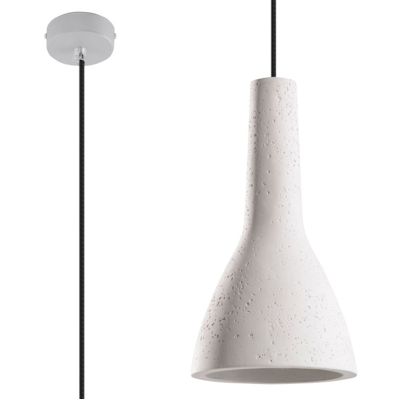 Visby 1 - Light White Dome Pendant