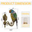 Appliques murales en verre coloré à 1 lumière Tiffany Parrot (ampoule incluse)
