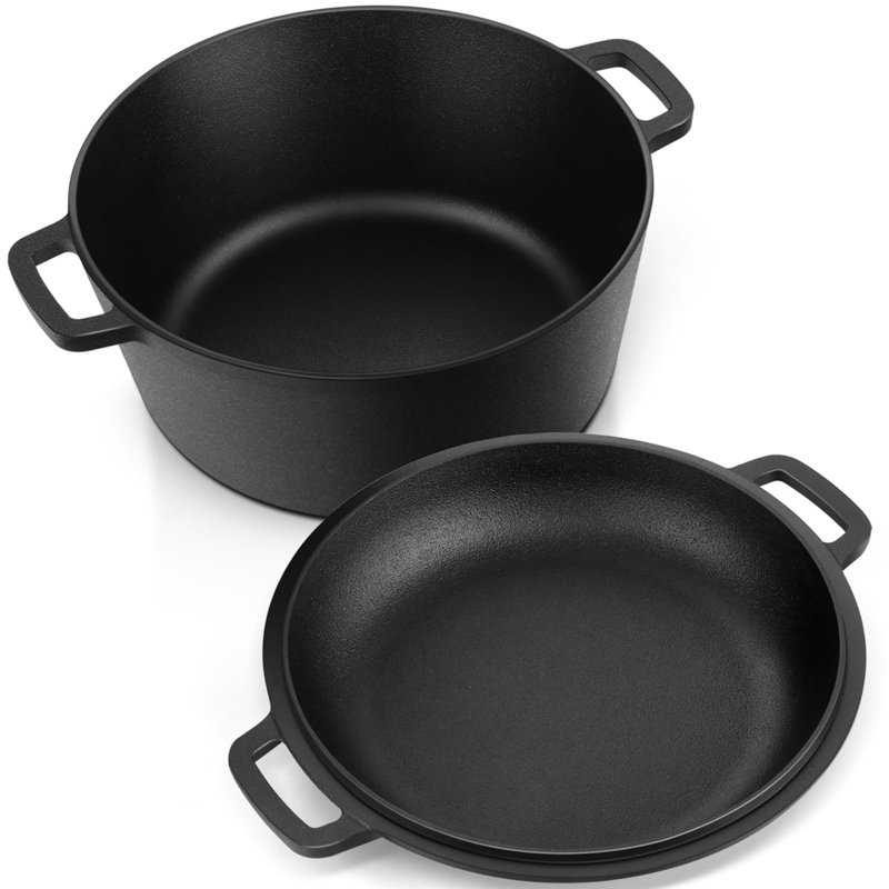5 QT Dutch Oven Pot, Black