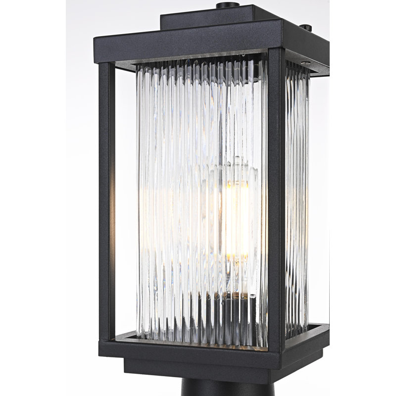 Melbourne 6 Inch Outdoor Post Light in Black