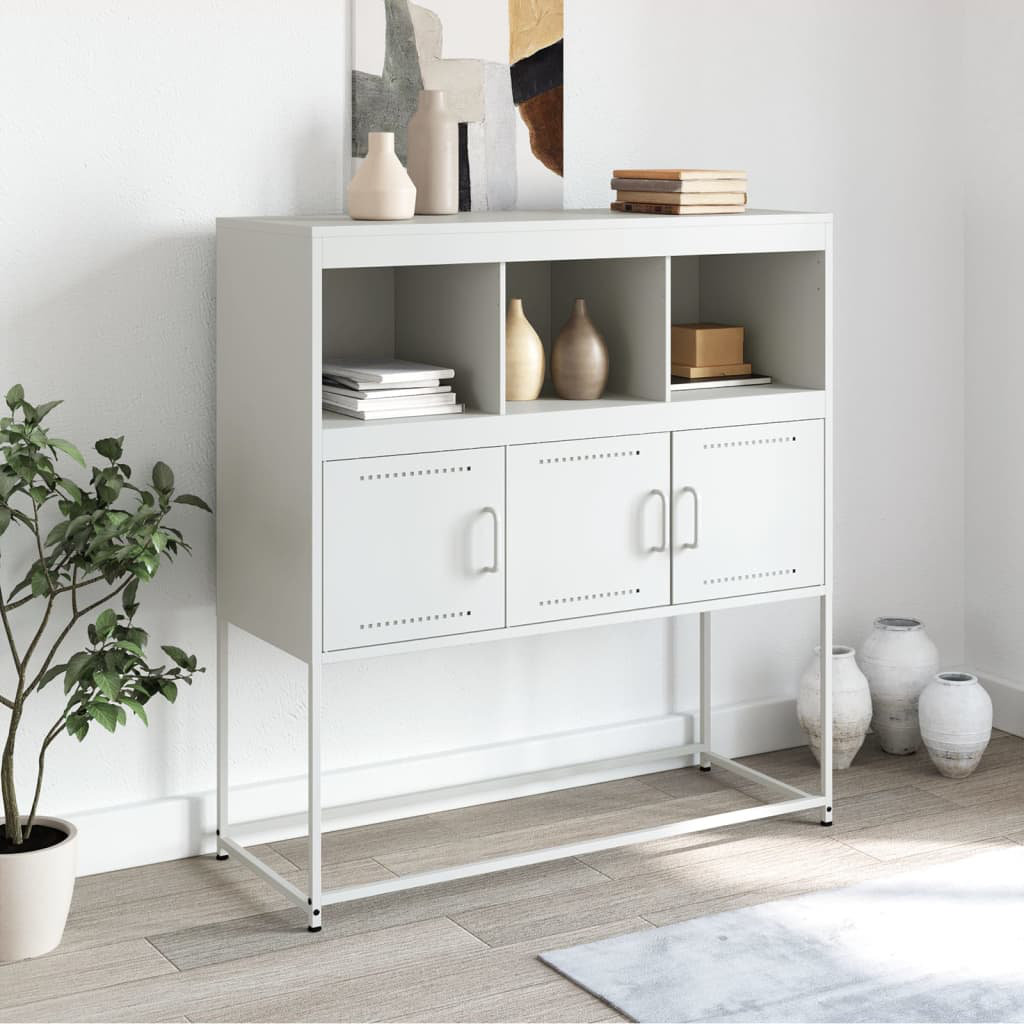 Vidaxl Sideboard 100,5x39x107 cm kaltgewalzter Stahl