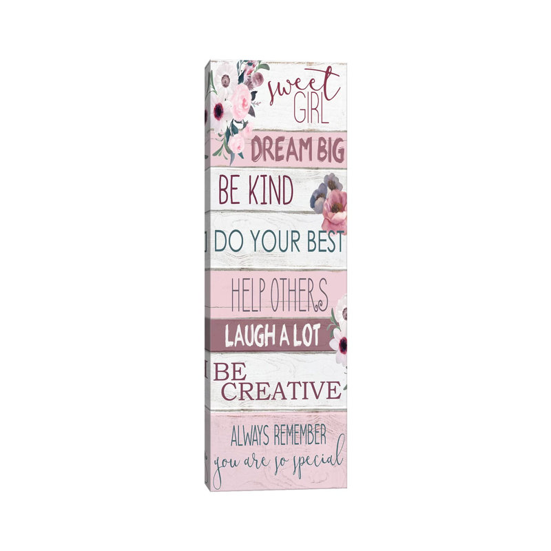 Sweet Girl by Kimberly Allen - Panoramic Print on Canvas, 30.48 cm H x 91.44 cm W x 1.91 cm D, Wrapped Canvas