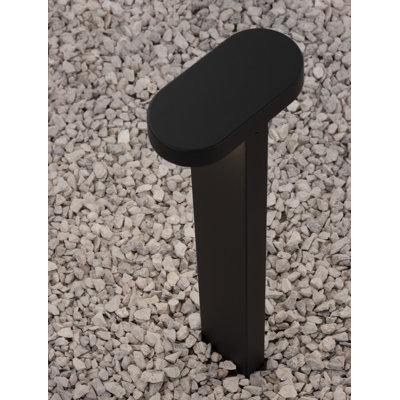 Black Integrated LED Metal Bollard Light
