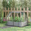 Lit pour jardin surélevé galvanisé Outsunny-116865115-116865114