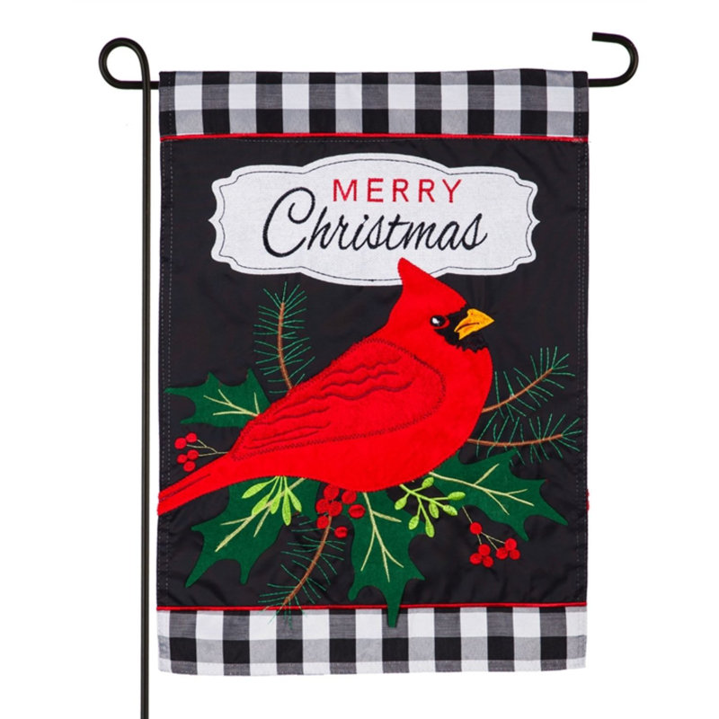 Drapeau de jardin en nylon Demontre, H 15 po x l 9 po