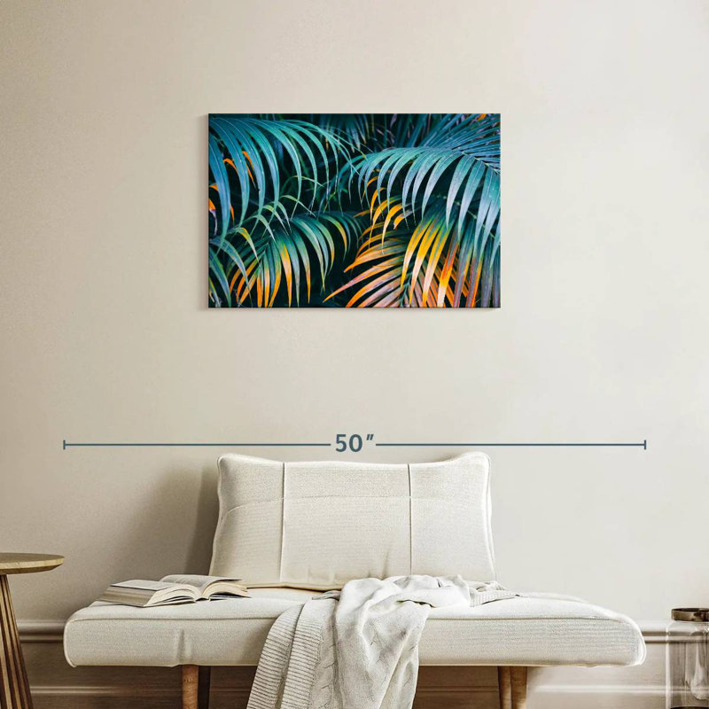 Feuilles de palmier Harnek Green Jungle, H 20 po x l 30 po