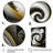 «Abstract Modern Swirl II», reproduction sur toile tendue de 3 pièces-87913992
