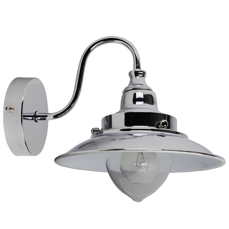 Armed Sconce, Chrome