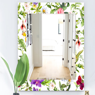 Miroir mural fleur 49