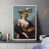 White Floater Framed