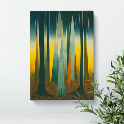 Artistic Forest No.4 Abstract - Wrapped Canvas Print