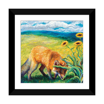 « foxy triptyque panel ii », reproduction d’art sur toile tendue