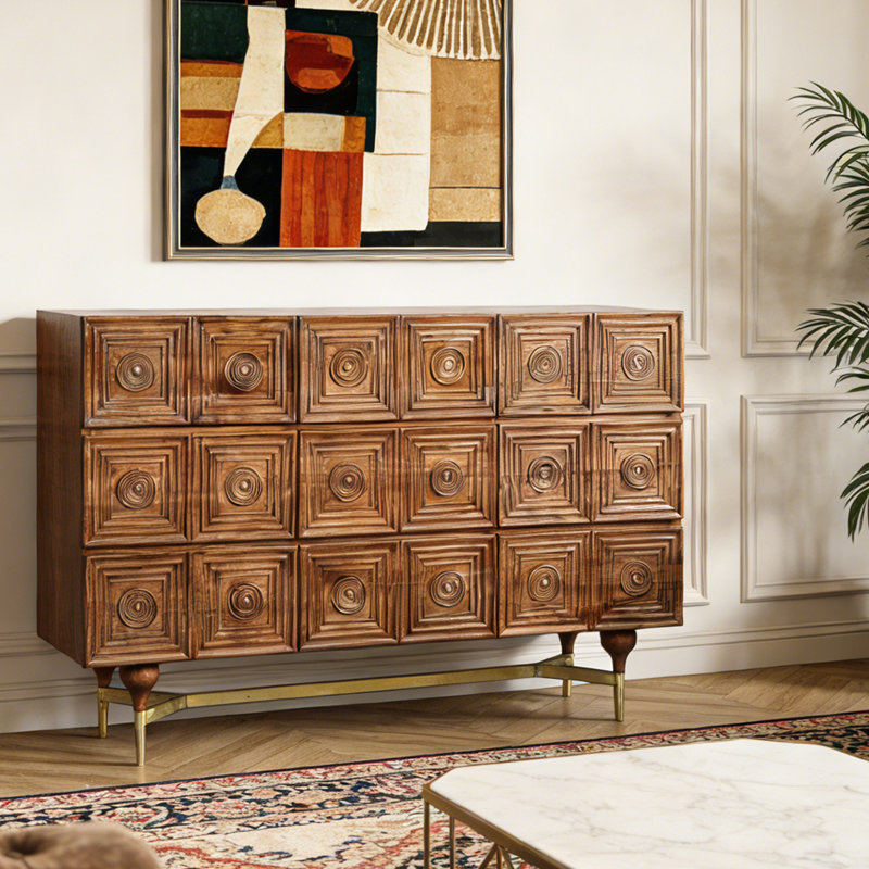 Buffet vintage français, Brun