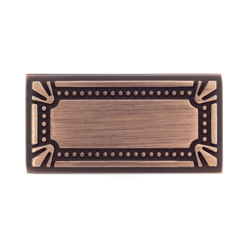 Expression Rectangle Knob, Brushed Oil-Rubbed Bronze
