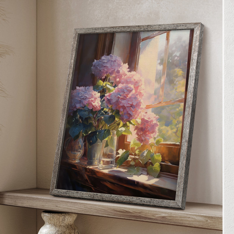 Reproduction encadrée FLORAL Series DCCLxxxx - bois massif, H 15 po x l 12 po
