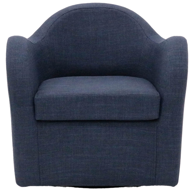 Fauteuil pivotant l 30,5 po Brada, Mélange de polyester bleu marine