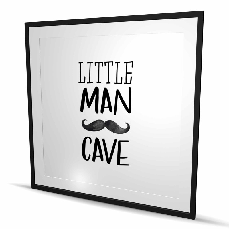 Petit homme des cavernes - «Scandinavian Man», reproduction encadrée