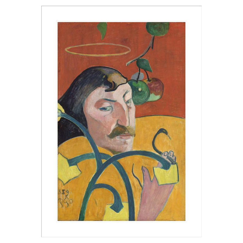 Autoportrait par Paul Gauguin - Estampe numérique encadrée, H 41,5 po x l 29,35 po