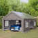 13 Ft. W x 20 Ft. D Garage Heavy Duty Carport Portable Garage Storage Shed Canopy