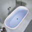 Baignoire de trempage autoportante en acrylique avec drain central 65 po x 30 po-93365308