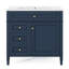 Meuble-lavabo 36 po avec évier supérieur, 2 tiroirs, tiroir basculant, meuble-lavabo simple moderne-233350642