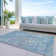 Machine Washable Indoor/Outdoor Claudian ACN1237 Blue Rug