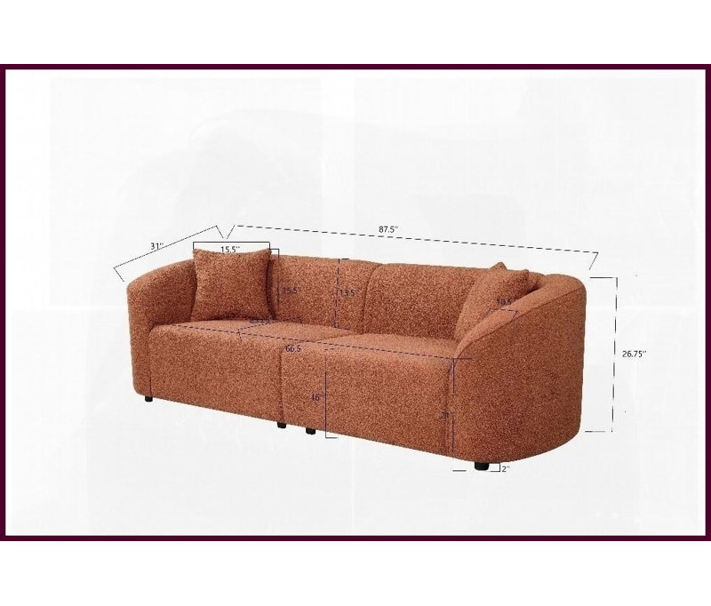 Confort moelleux: sièges généreusement rembourrés pour vous détendre., Orange