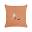Cheatham Orange Square Throw Cushion