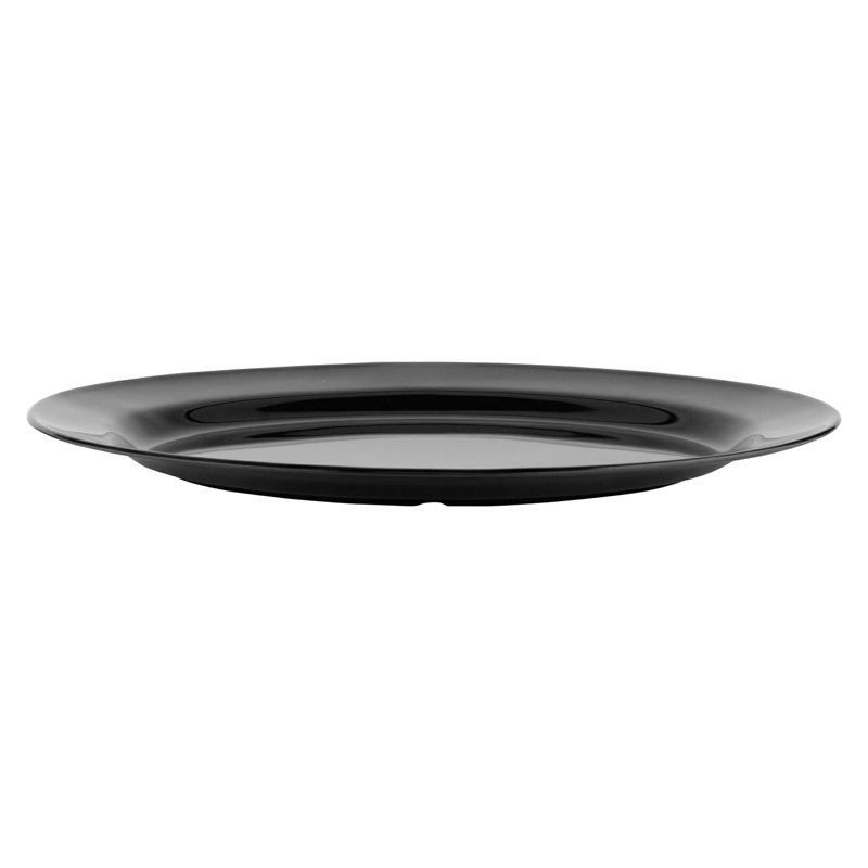 G.E.T. Oval Platters Melamine Platter, 18" x 13.5", Black