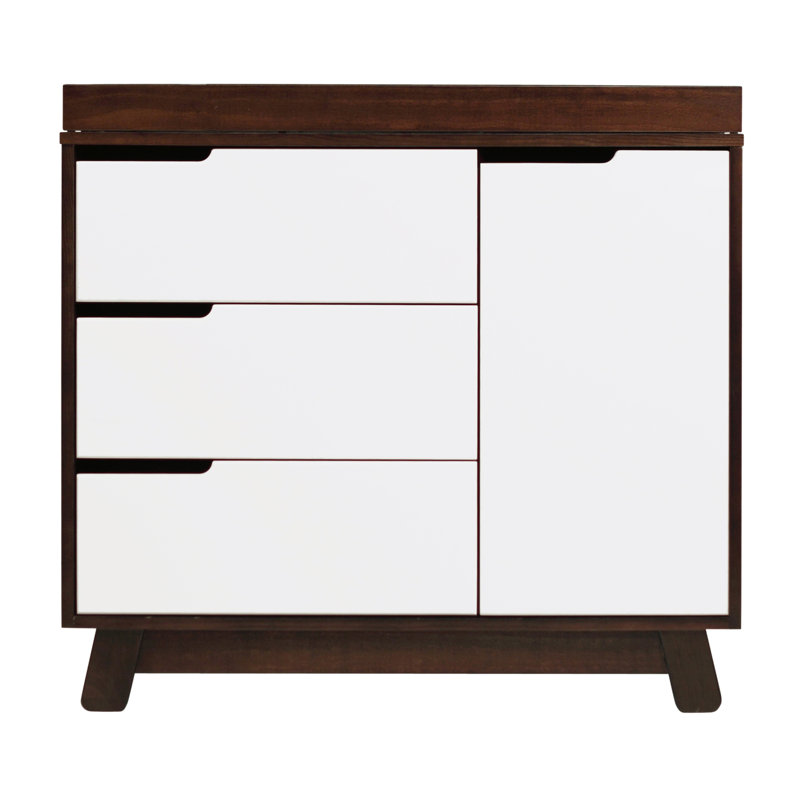 Hudson 3-in-1 Convertible Nursery Furniture Set, Espresso/White