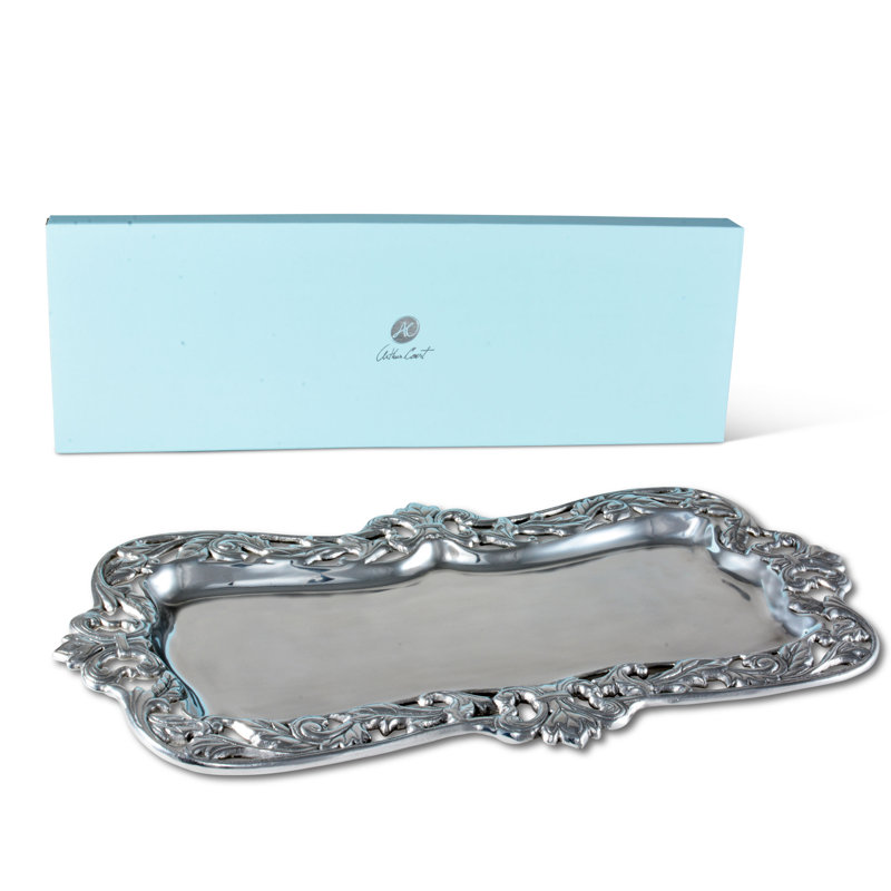 Fleur De Lis Metal Tray