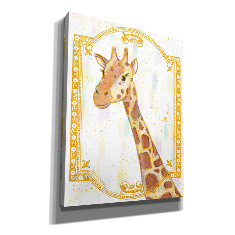 «Gilded Safari 3» par Holli Conger, art mural sur toile, H 34 po x l 26 po x P 1,5 po