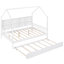 Lit double en bois avec lit gigogne et lit pour enfant