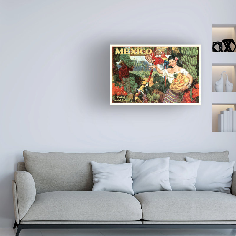 Art de Marcus Jules, Mexique, H 16 po x l 24 po