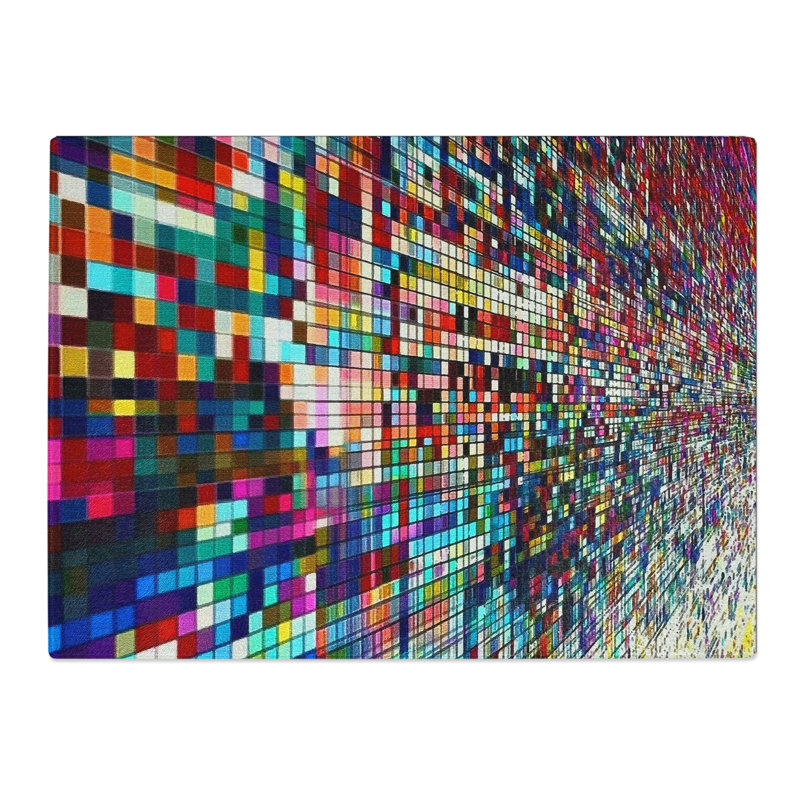 Pixel Pattern Vol.5  Glass Chopping Board