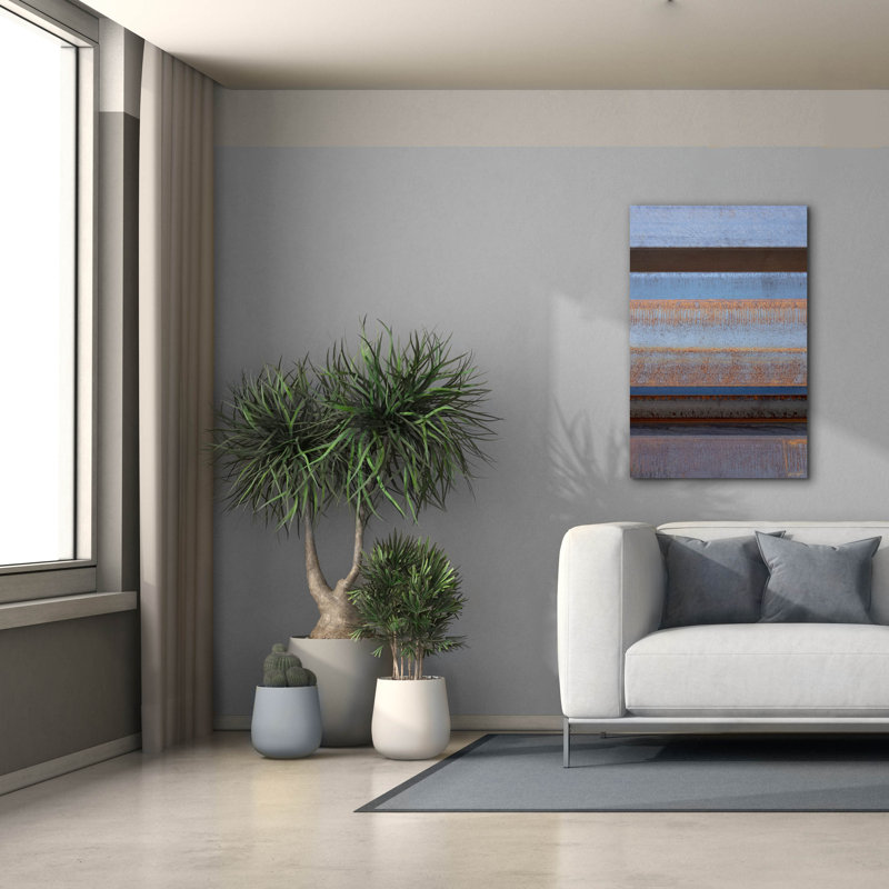 Toile épique «Rust and Blue Steel» par Life BeautifuLEE Epic Graffiti, 26 po x 40 po, H 40 po x l 26 po