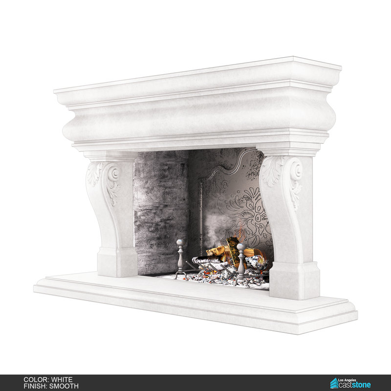 Great Adana Fireplace Surround, Smooth White