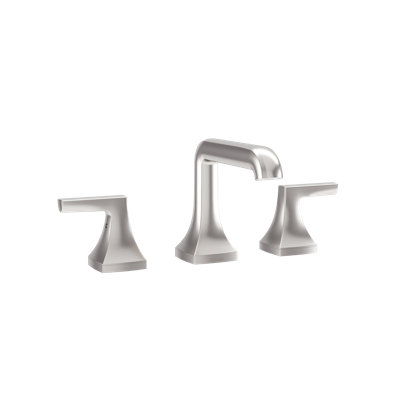 Oak Widespread Two-Handle Bathroom Faucet with Push Pop Drain Assembly (1.0 GPM)