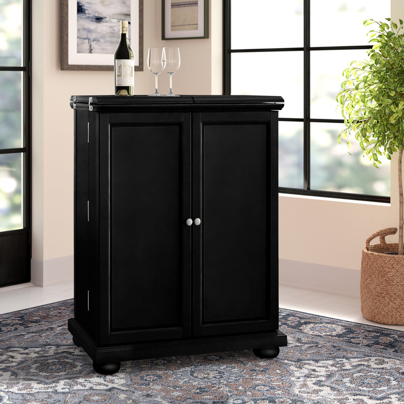Armoire de bar Hedon, Noir