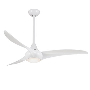 52" Wave 3 - Blade LED Propeller Ceiling Fan with Remote Control and Light Kit Included