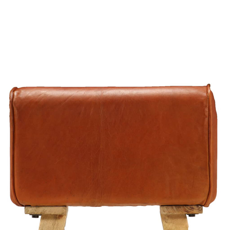Funes Upholstered Counter Stool with Solid Wood Frame